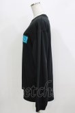 画像2: NieR Clothing / プリントLONG CUTSEW  黒×青 H-26-03-24-071-PU-TO-KB-ZH (2)
