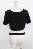 画像3: DARK IN LOVE / Punk locomotive check heart crop top XL ブラック H-26-03-24-073-PU-TO-KB-ZH (3)