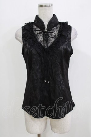 画像: Qutie Frash / チャイナタンク  ブラック H-26-03-24-074-QU-TO-KB-ZH