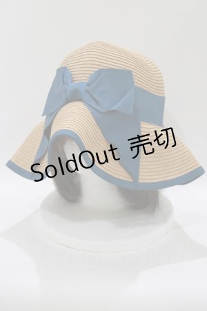 画像: Jane Marple Dans Le Salon / グログランリボンハット  ブルー H-26-03-24-079-JM-AC-KB-ZH