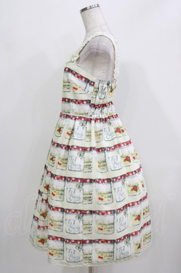 画像2: Emily Temple cute / 復刻JAM瓶キャミワンピース  アイボリー H-26-03-24-008-ET-OP-KB-ZH (2)