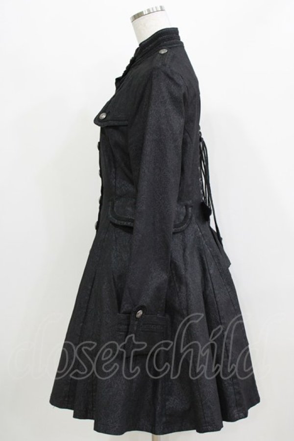 画像2: Ozz oneste / スタンドカラーロングジャケット  ブラック H-26-03-24-009-OO-JA-KB-ZH (2)