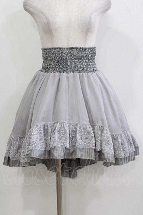 画像1: Ozz On / リバーシブルフィッシュテールスカート  グレー/グレーストライプ H-26-03-24-012-OO-SK-KB-ZH (1)