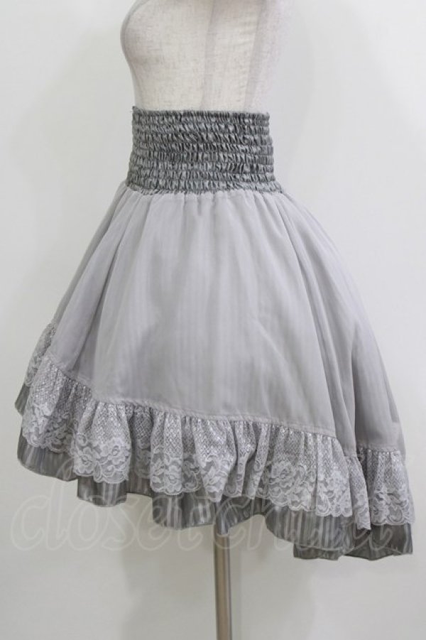 画像2: Ozz On / リバーシブルフィッシュテールスカート  グレー/グレーストライプ H-26-03-24-012-OO-SK-KB-ZH (2)