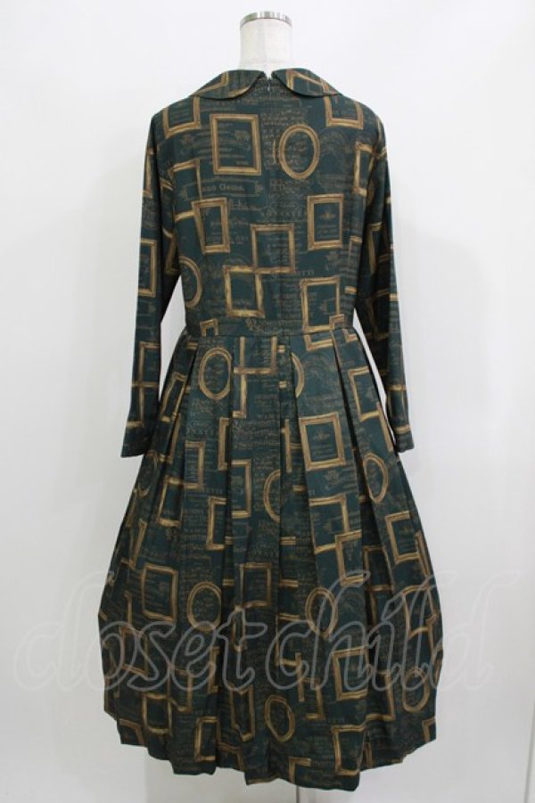 画像3: Jane Marple / Eternal Framesデイドレス  ダークグリーン H-26-03-24-016-JM-OP-KB-ZH (3)