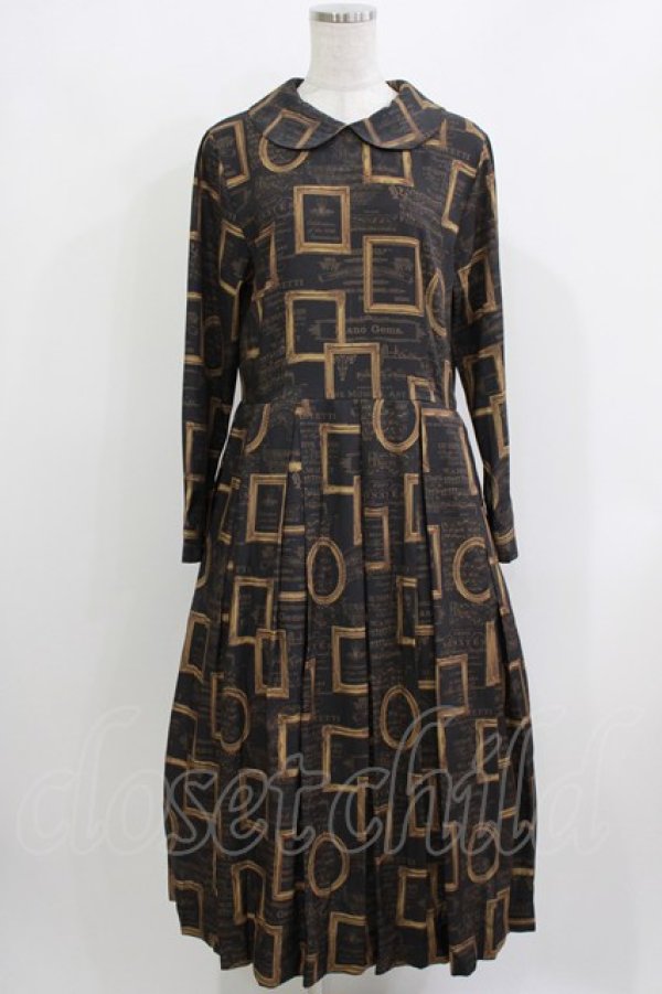 画像1: Jane Marple / Eternal Framesデイドレス  チャコールグレー H-26-03-24-017-JM-OP-KB-ZH (1)