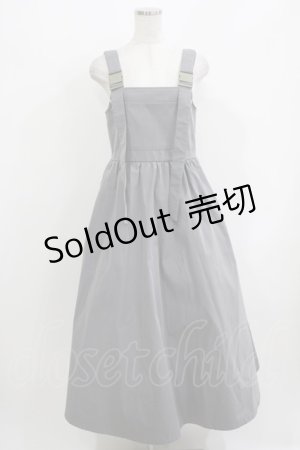 画像: Candy Stripper / BACK SHIRRINGワンピース  グレー H-26-03-24-020-PU-OP-KB-ZH