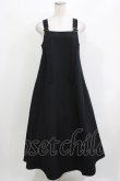 画像1: Candy Stripper / BELT STRAP JUMPER SKIRT S ブラック H-26-03-24-021-PU-OP-KB-ZH (1)