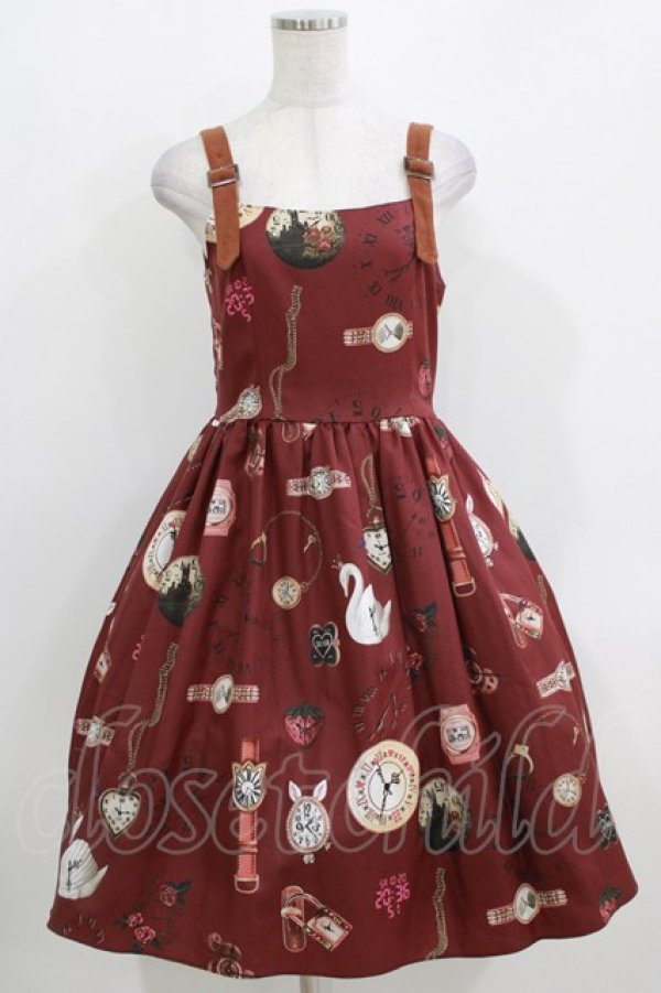 画像1: MILK / ミステリアスTimeジャンスカ  バーガンディー H-26-03-25-001-ML-OP-KB-ZH (1)