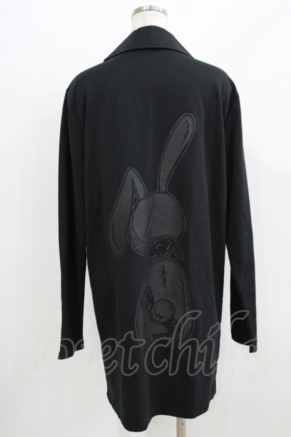 画像3: NieR Clothing / バックプリントロングカットジャケット  黒 H-26-03-25-027-PU-JA-KB-ZH (3)