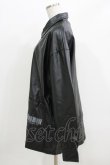 画像2: NieR Clothing / フェイクレザージャケット  黒 H-26-03-25-029-PU-JA-KB-ZH (2)