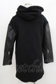 画像3: HELL CAT PUNKS / ボアフードライダースコート  ブラック H-26-03-25-030-PU-CO-KB-ZH (3)