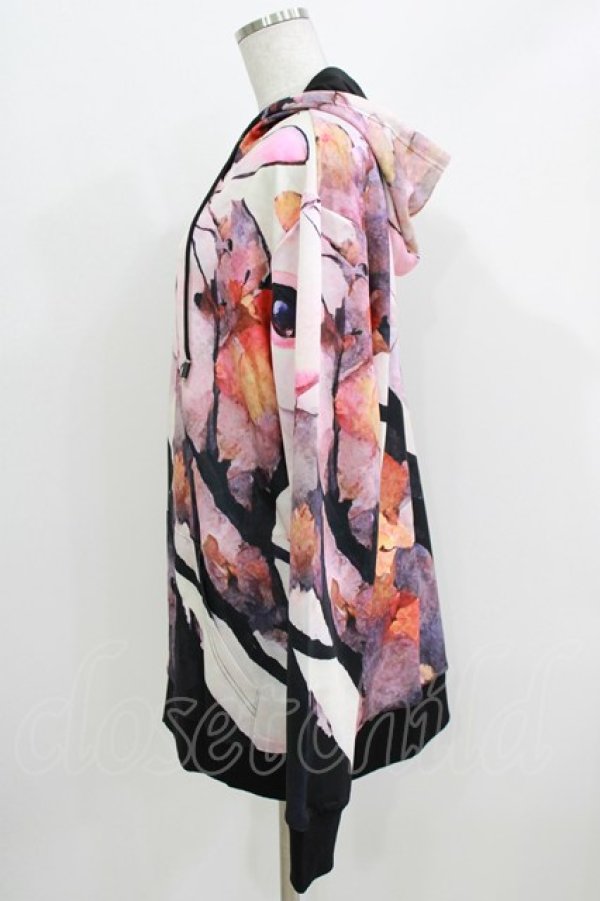 画像2: NieR Clothing / 総柄ZIPパーカー   H-26-03-25-035-PU-TO-KB-ZH (2)