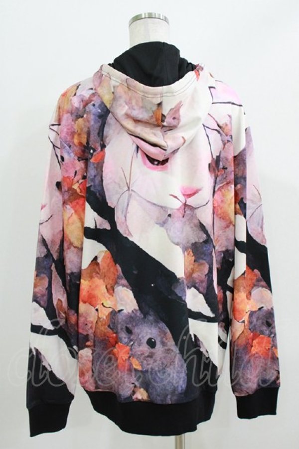 画像3: NieR Clothing / 総柄ZIPパーカー   H-26-03-25-035-PU-TO-KB-ZH (3)