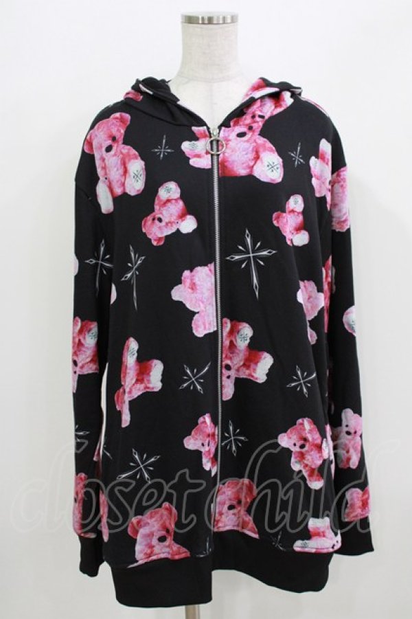 画像1: TRAVAS TOKYO / Myriad of bears ZIP Hoodie  ブラック H-26-03-25-036-0-TO-KB-ZH (1)