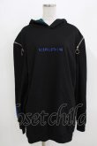 画像1: NieR Clothing / オフショルプルパーカー  黒 H-26-03-25-038-PU-TO-KB-ZH (1)