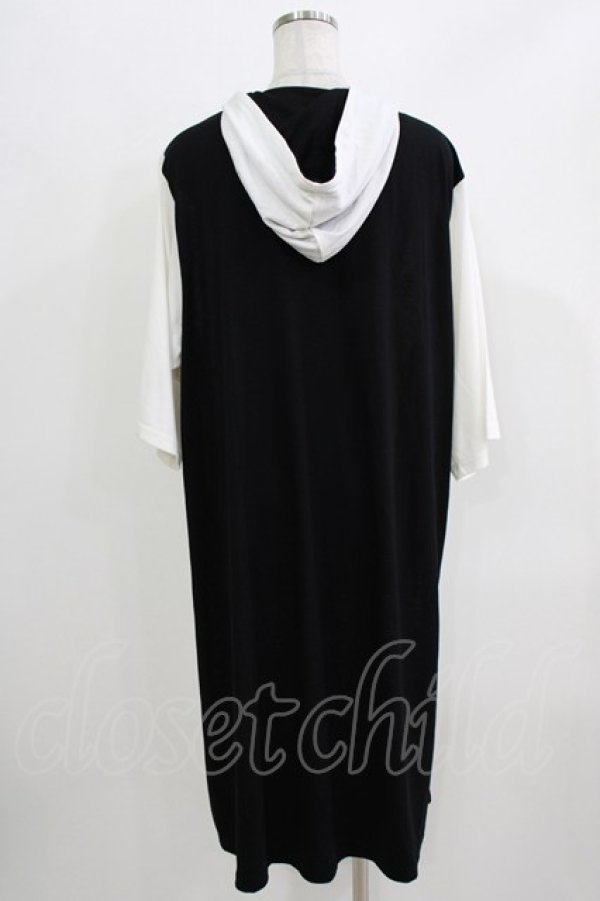 画像3: SEX POT ReVeNGe / チェーンフードBIGパーカー  白×黒 H-26-03-25-039-SP-TO-KB-ZH (3)