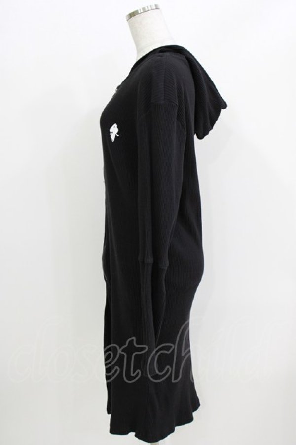 画像2: NieR Clothing / リブロングパーカー  ブラック H-26-03-25-044-PU-TO-KB-ZH (2)