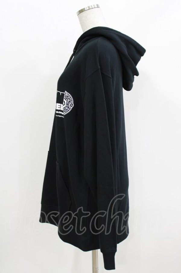 画像2: NieR Clothing / プリントプルパーカー  ブラック H-26-03-25-045-PU-TO-KB-ZH (2)