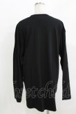 画像3: NieR Clothing / ONE君ポイントロングカットソー  黒 H-26-03-25-048-PU-TO-KB-ZH (3)