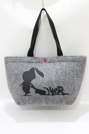 画像: NieR Clothing / バッグインバッグ付バッグ  グレー H-26-03-25-050-PU-BG-KB-ZH