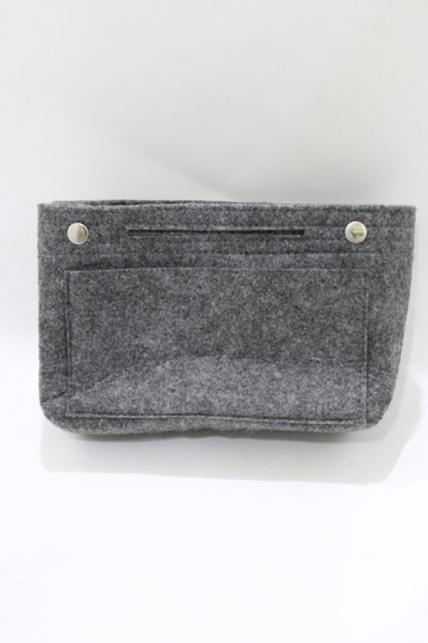 画像5: NieR Clothing / バッグインバッグ付バッグ  グレー H-26-03-25-050-PU-BG-KB-ZH (5)