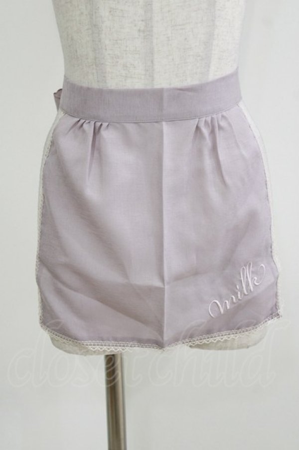 画像1: MILK / ペザントエプロン  プラムピンク H-26-03-25-051-ML-ZA-KB-ZH (1)