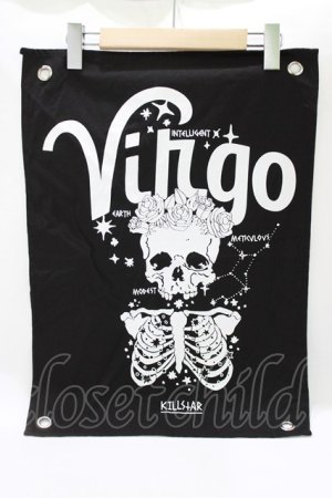 画像: KILL STAR / VIRGO MINI TAPESTRY  黒 H-26-03-25-052-SL-ZA-KB-ZH