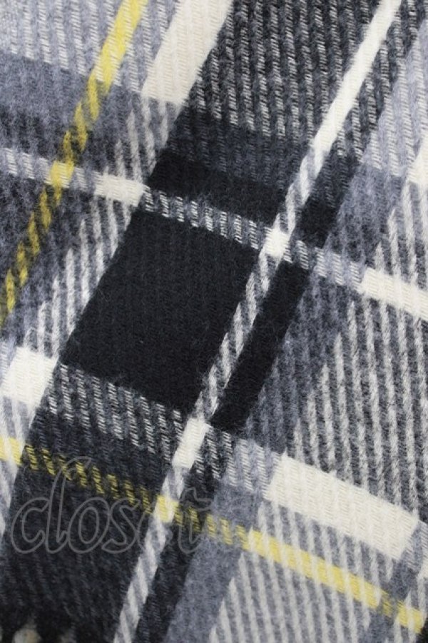 画像2: NieR Clothing / チェックストール  グレー H-26-03-25-053-PU-ZA-KB-ZH (2)