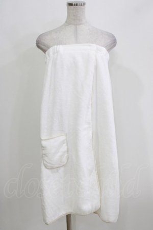 画像: NieR Clothing / ターバン付き巻くバスタオル  白 H-26-03-25-054-PU-ZA-KB-ZH