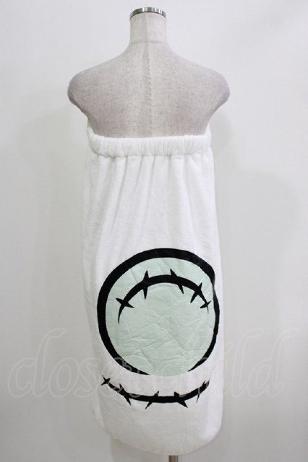 画像2: NieR Clothing / ターバン付き巻くバスタオル  白 H-26-03-25-054-PU-ZA-KB-ZH (2)