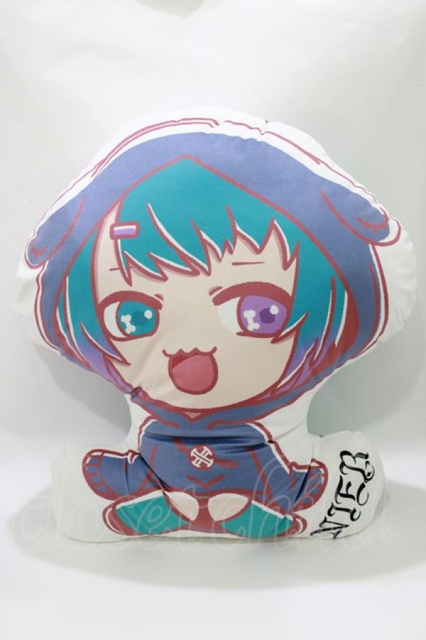 画像2: NieR Clothing / ONE君リバーシブルクッション  ONEくん/擬人化 H-26-03-25-056-PU-ZA-KB-ZH (2)