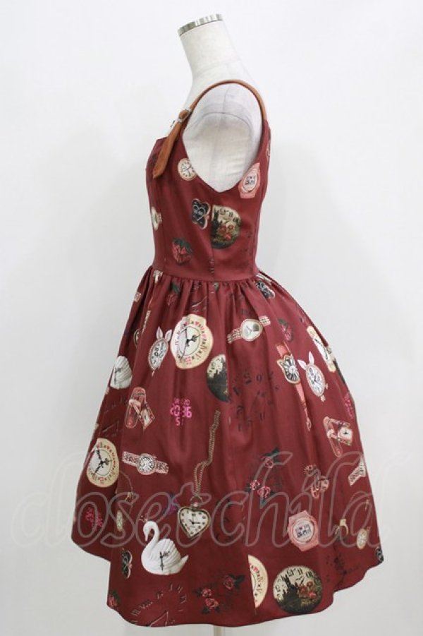 画像2: MILK / ミステリアスTimeジャンスカ  バーガンディー H-26-03-25-001-ML-OP-KB-ZH (2)