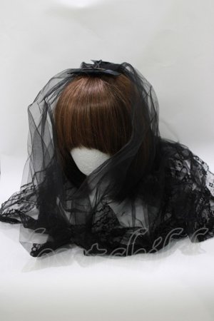 画像: Estrellas / ロングヴェールマルチクリップ  ブラック H-26-03-25-057-EL-AC-KB-ZH