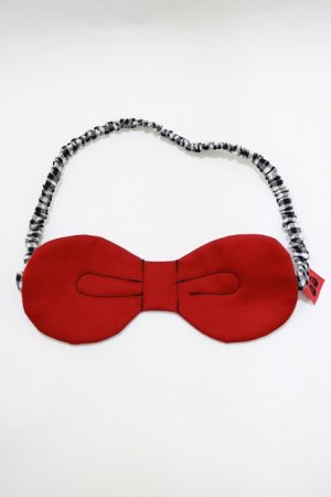 画像: ネバアランド / たぬきねいりアイマスク - 赤 H-26-03-25-067-LO-AC-KB-ZH