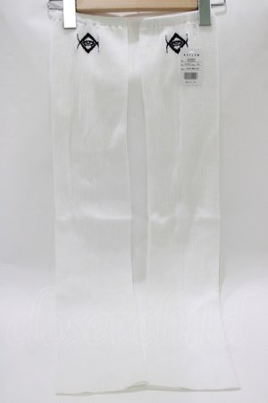 画像: REFLEM / ロゴ刺繍サマールーズレッグウォーマー FREE 白 H-26-03-25-072-PU-ZA-KB-ZH