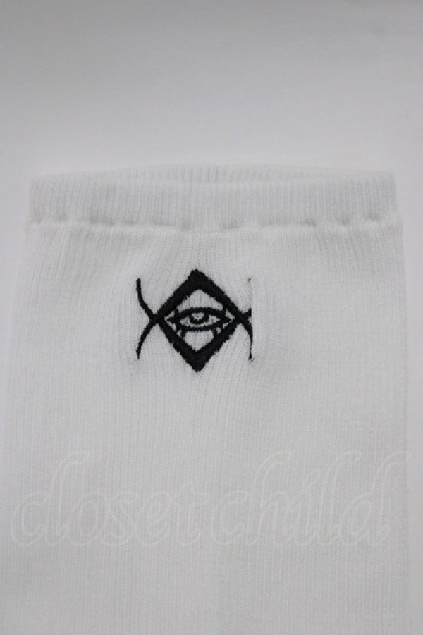 画像2: REFLEM / ロゴ刺繍サマールーズレッグウォーマー FREE 白 H-26-03-25-072-PU-ZA-KB-ZH (2)