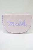 画像1: MILK / ラウンドポーチ  ピンク H-26-03-25-078-ML-ZA-KB-ZH (1)