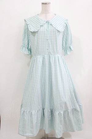 画像: m petit by misako / AM*ギンガムCHKワンピース 3L サックス H-26-03-25-007-LO-OP-KB-ZH