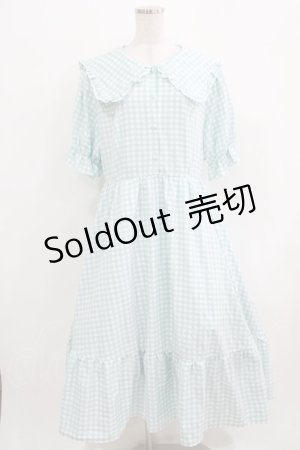 画像: m petit by misako / AM*ギンガムCHKワンピース 3L サックス H-26-03-25-007-LO-OP-KB-ZH