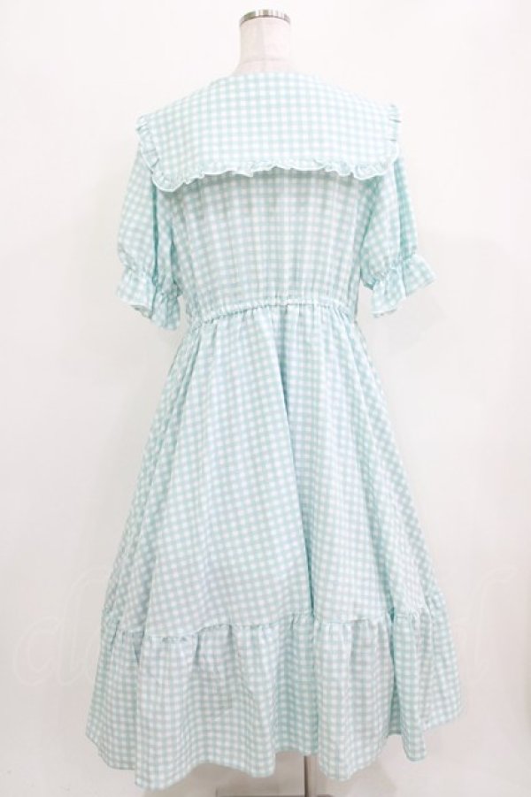 画像3: m petit by misako / AM*ギンガムCHKワンピース 3L サックス H-26-03-25-007-LO-OP-KB-ZH (3)