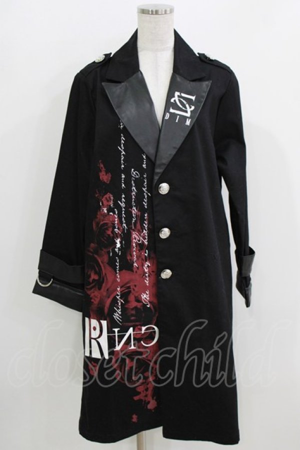 画像1: SEX POT ReVeNGe / 合皮切替ロングジャケット M 黒 H-26-03-25-011-SP-JA-KB-ZH (1)