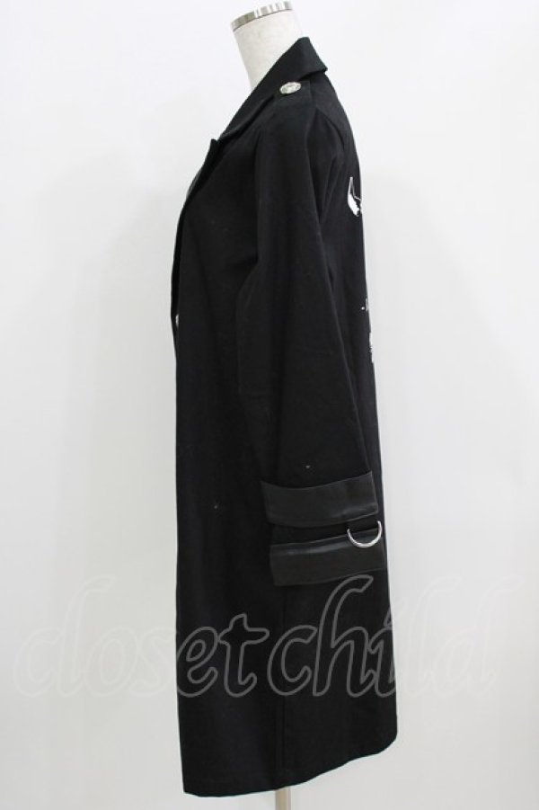 画像2: SEX POT ReVeNGe / 合皮切替ロングジャケット M 黒 H-26-03-25-011-SP-JA-KB-ZH (2)