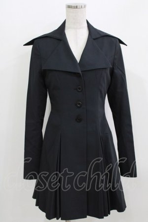 画像: ATELIER BOZ / 立ち襟ジャケット  ブラック H-26-03-25-012-EL-JA-KB-ZH