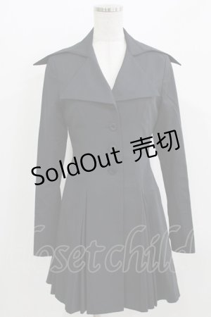 画像: ATELIER BOZ / 立ち襟ジャケット  ブラック H-26-03-25-012-EL-JA-KB-ZH