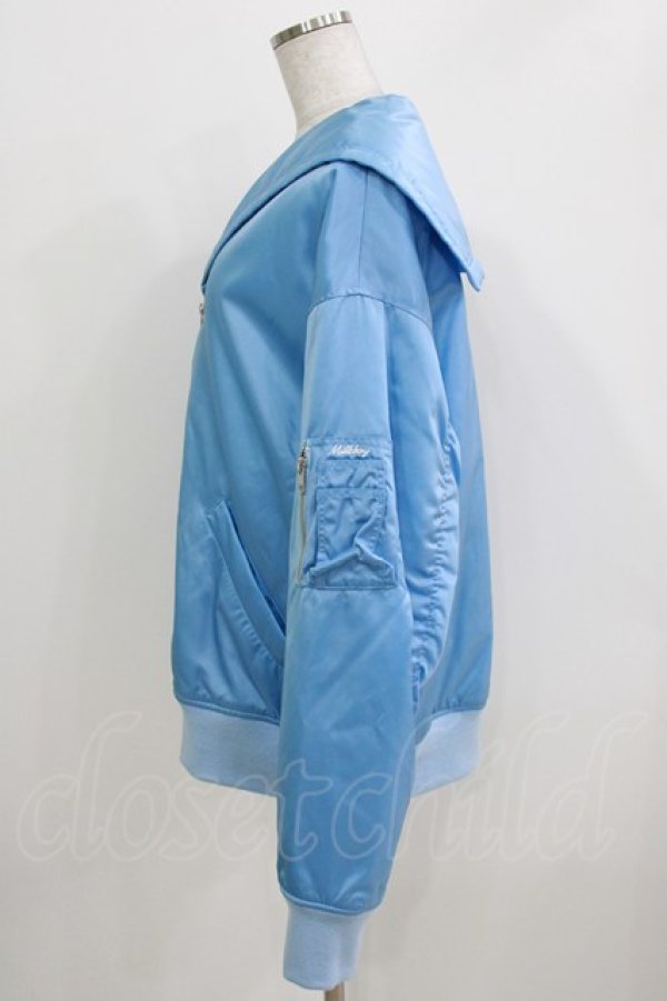 画像2: MILKBOY / SAILOR MA-1 ブルゾン  サックス H-26-03-25-015-MB-CO-KB-ZH (2)