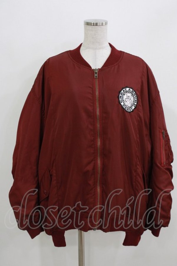 画像1: Candy Stripper / GREAT ABSURD CANDY MA-1  ボルドー H-26-03-25-018-PU-JA-KB-ZH (1)