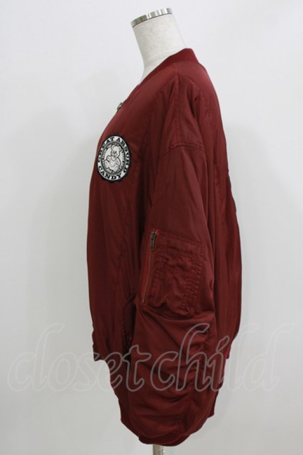 画像2: Candy Stripper / GREAT ABSURD CANDY MA-1  ボルドー H-26-03-25-018-PU-JA-KB-ZH (2)