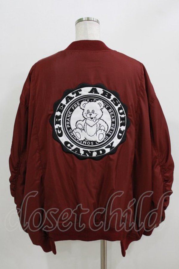 画像3: Candy Stripper / GREAT ABSURD CANDY MA-1  ボルドー H-26-03-25-018-PU-JA-KB-ZH (3)