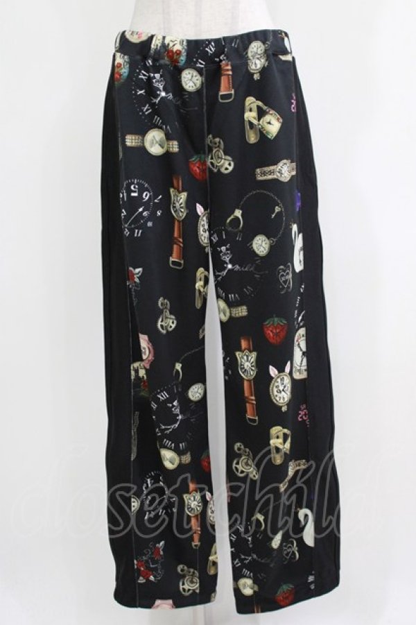 画像1: MILKBOY / MYSTERY TIME SWEAT PANTS  ブラック H-26-03-25-023-MB-PA-KB-ZH (1)